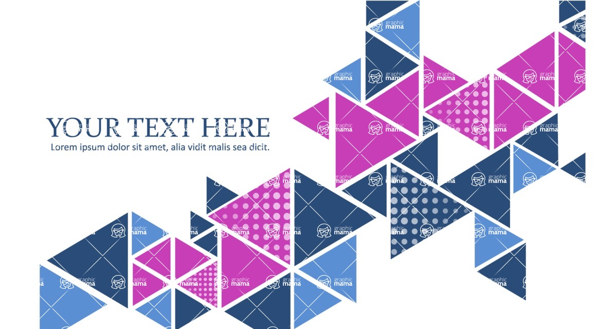 vector backgrounds - a rich collection (vector pack) of beautiful shapes and modern color palettes - Vector Background with Triangles